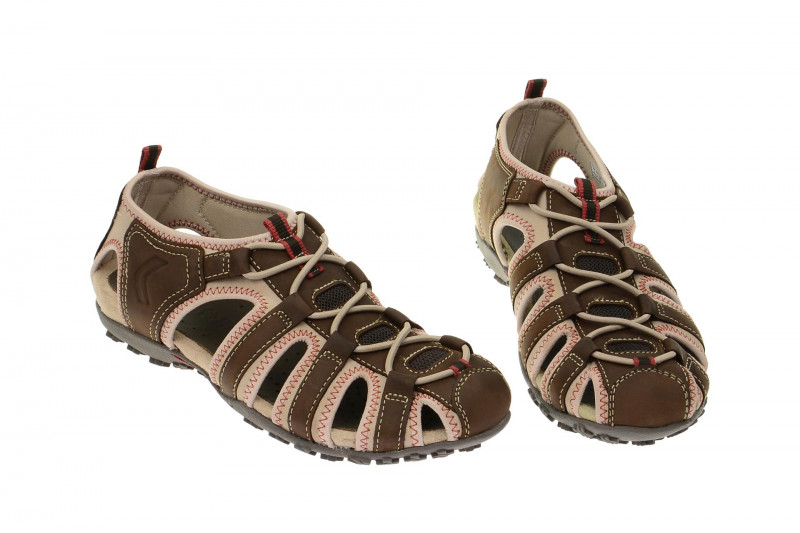 Geox Sand.Strel Sandale braun beige D7125U