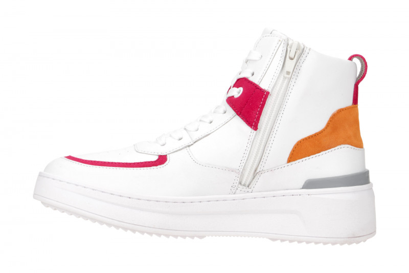 Gabor Schuhe weiß pink Mid-Sneakers 43.181.20