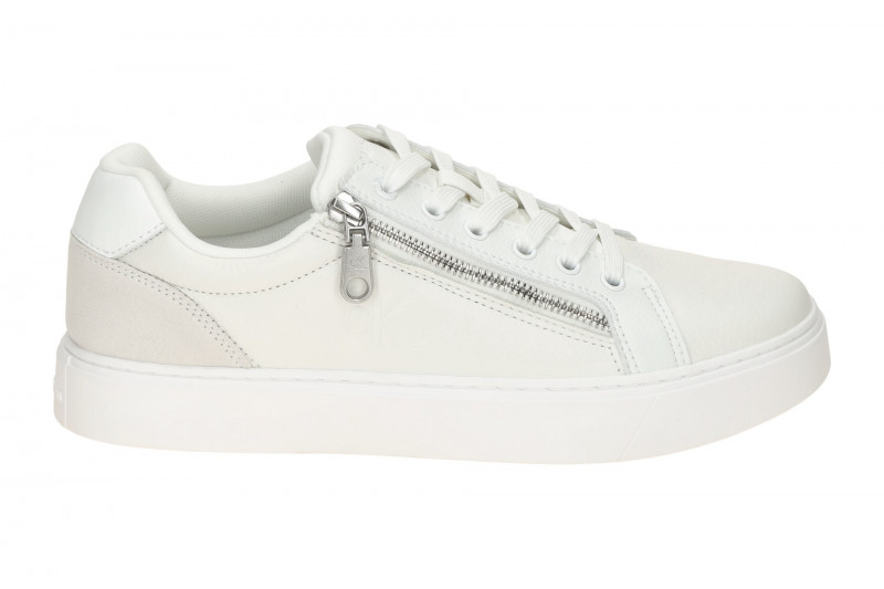 Calvin Klein Schuhe Classic Cup Zip White Sneakers weiß