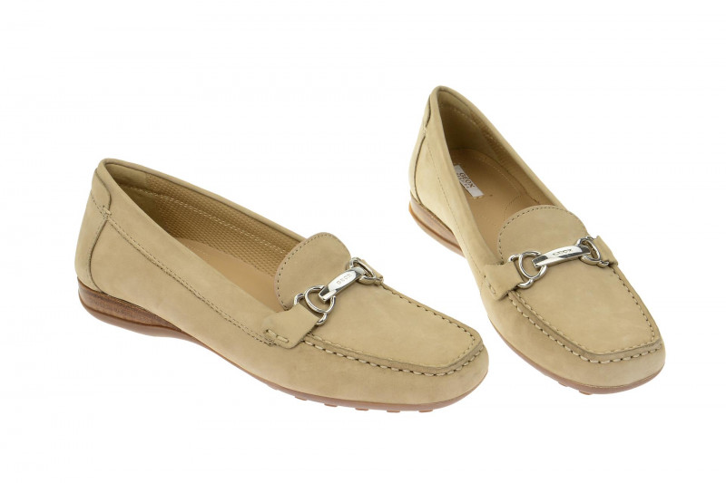 Geox Euro Slipper Mokassin beige D4245A
