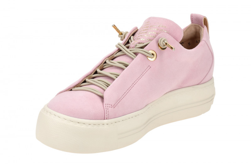 Paul Green Sneaker Plateau Schuhe rose babe Samt 5017