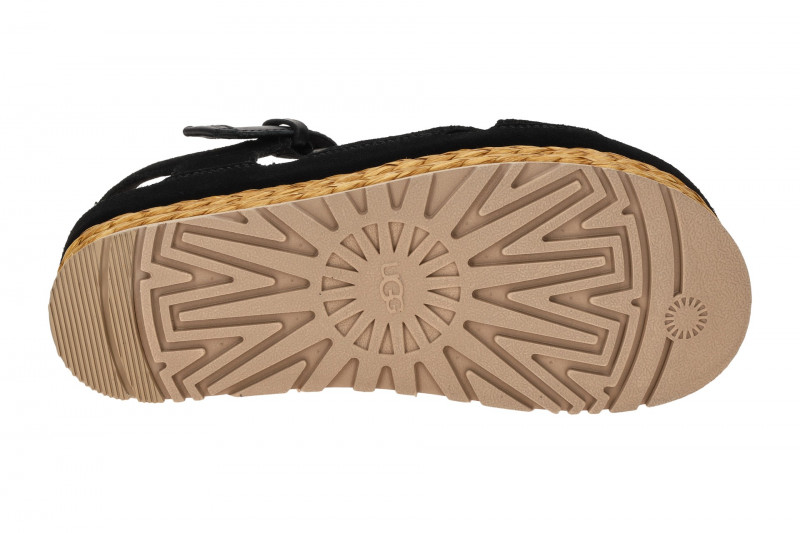 UGG Aubrey Ankle Strap Plateau Sandale schwarz 1167471