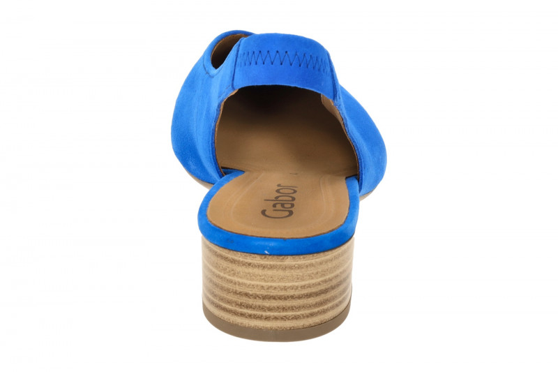 Gabor Sling Pumps blau cobalt Velour 61.520.18
