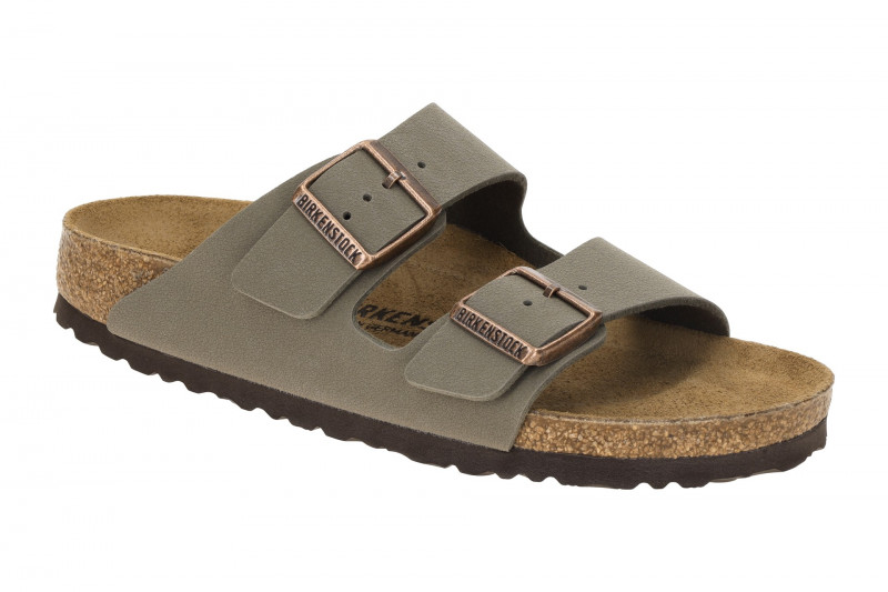 Birkenstock Arizona Pantolette grau stone SCHMAL 151213
