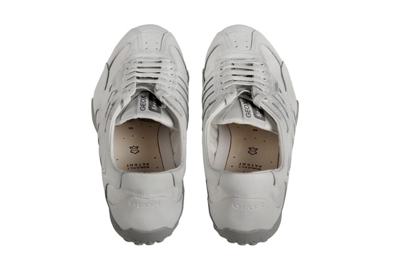 Geox Respira Schuhe Snake L weiß Sneakers