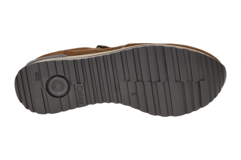 Gabor comfort Sneaker Schuhe braun Samt 56.528.31