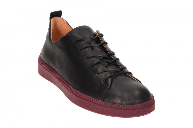 Think Turna Schuhe Sneaker schwarz rot metallic Effekt 227