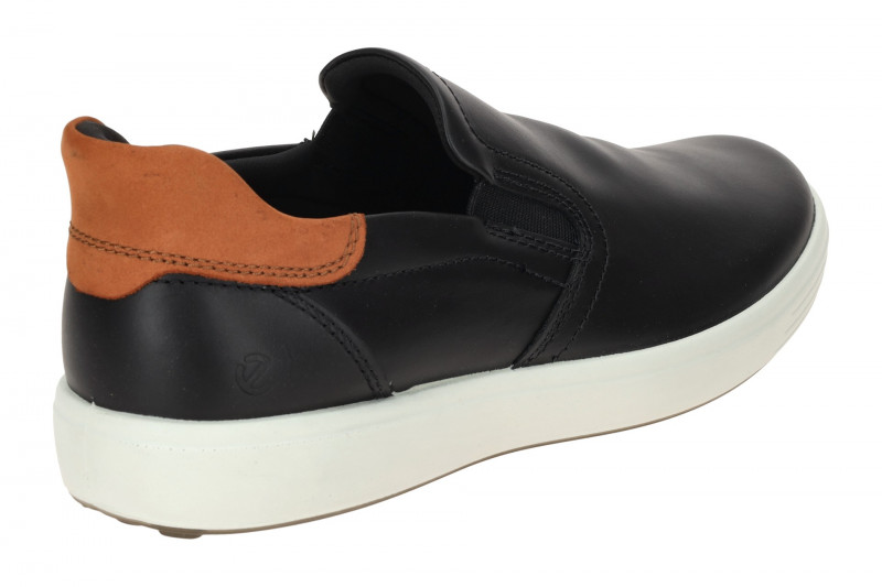 Ecco Soft 7 Slipper Schuhe schwarz braun Herren 470834
