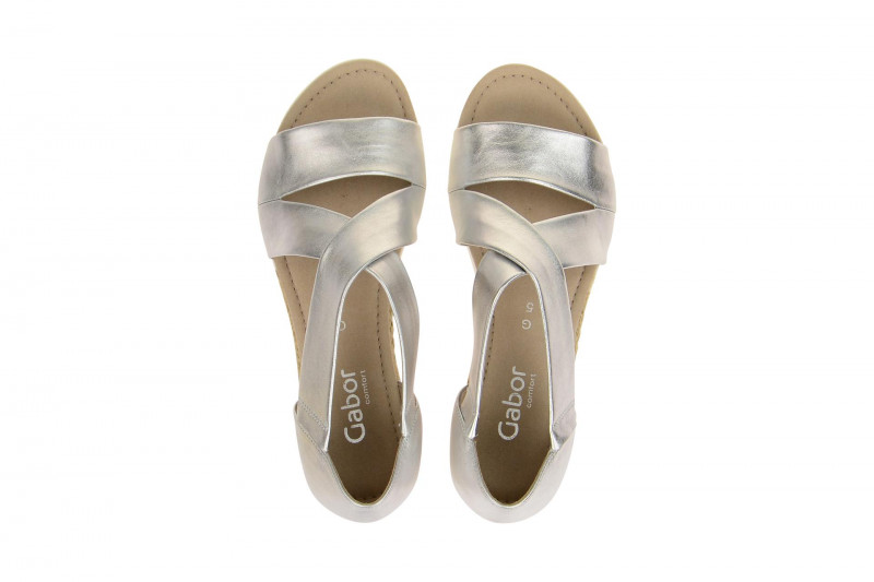 Gabor Sandale silber grau metallic 62.711.10