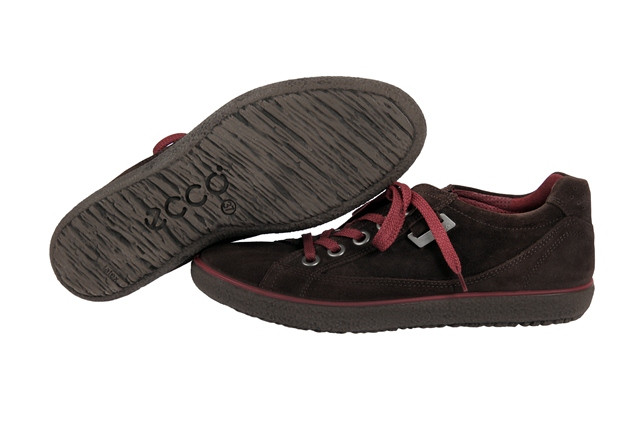 Ecco Stripe Schuhe in coffee braun