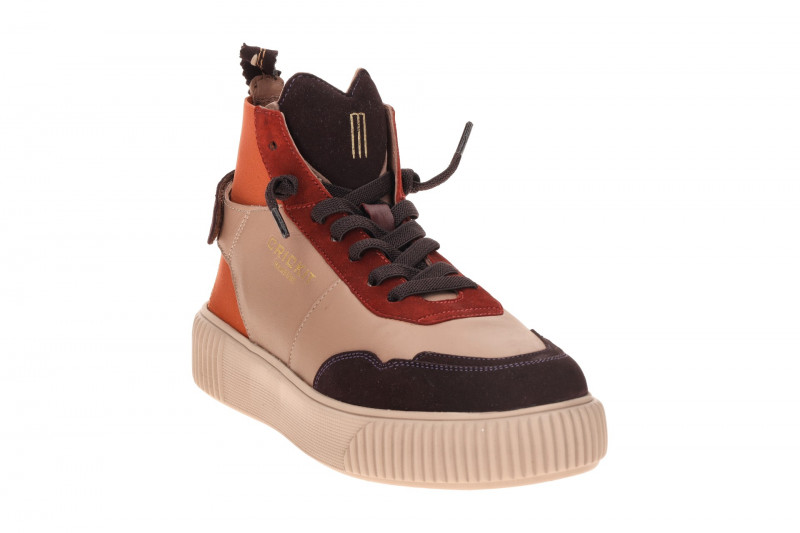 CRICKIT Rebeka Stretch Mid Sneaker taupe braun bunt