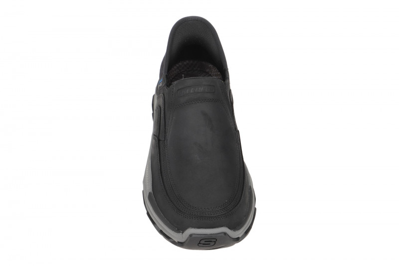 Skechers RESPECTED Schuhe schwarz grau Slip-Ins 204810