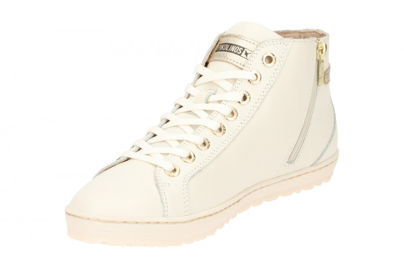 Pikolinos Lagos Schuhe weiß gelocht 901-8849C2