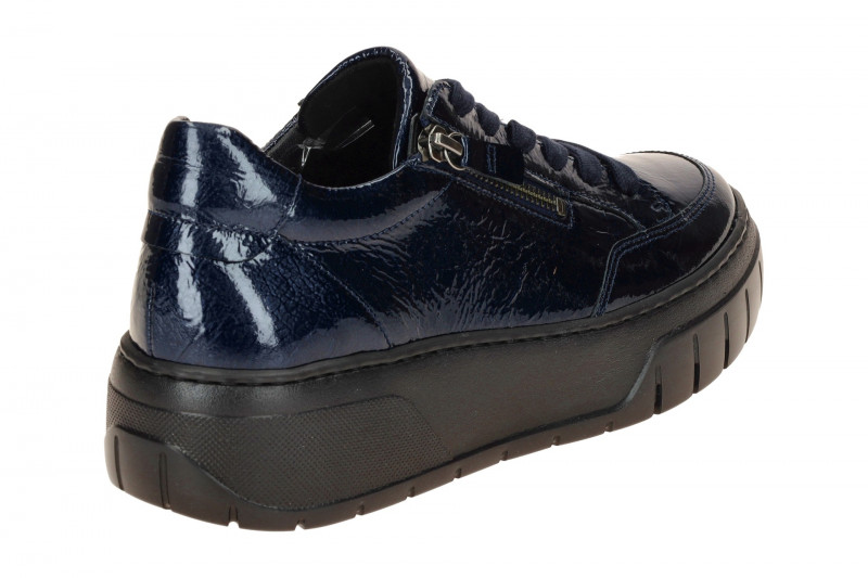 Gabor Schuhe Plateau Sneakers blau Lack 73.220.96