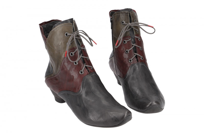 Think Aida Stiefel grau rot grün kombi