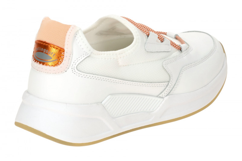 Gabor RollingSoft Slipper Schuhe weiß orange 66.951.51