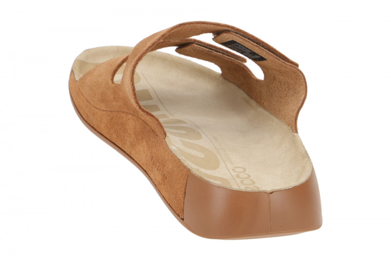 Ecco Cozmo Herren Pantolette braun cashmere Klett 500904