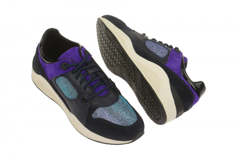Geox Omaya Schuhe blau grau glitter D540SA