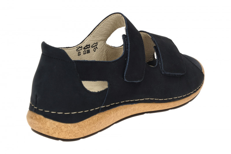 Waldläufer Heliett Sandale blau marine K-Weite 681801