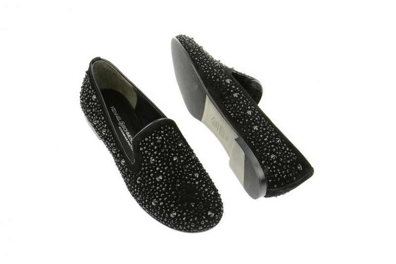 K&S Slipper Bea schwarz Swarovski 14222