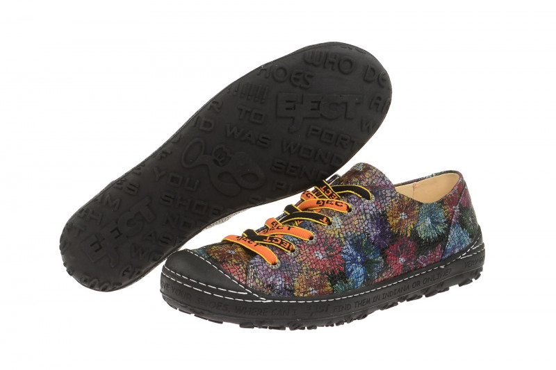Eject Dass Schuhe schwarz Blumen 11207