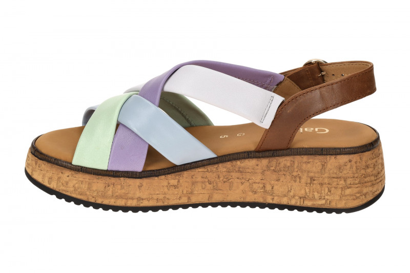 Gabor Plateau Sandalen bunt Glattleder 62.823.24