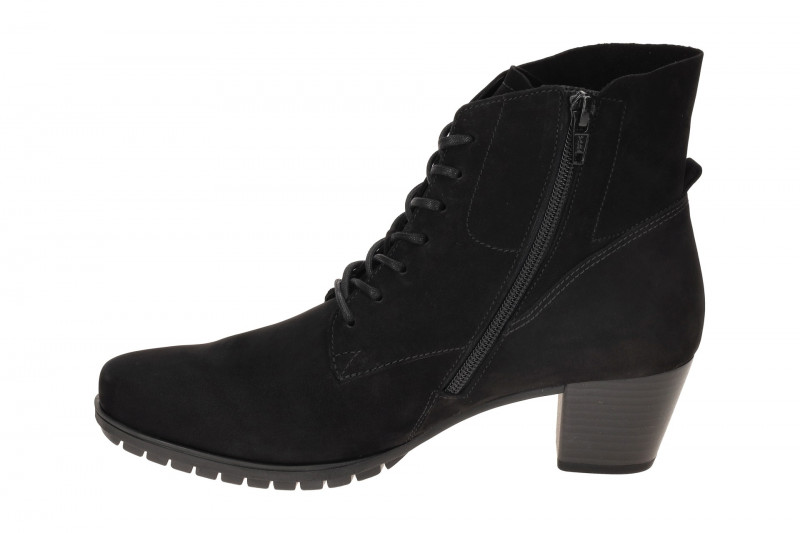 Gabor Comfort Stiefelette schwarz Nubuck H-Weite 76.605.47