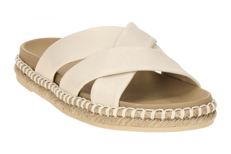 Gabor Pantolette weiß panna Nappa Kreuzriemen 83.780.22