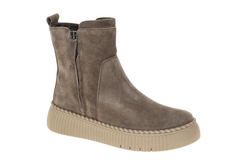 Gabor Stiefel grau taupe Zip Boots Velour 8014.04.003