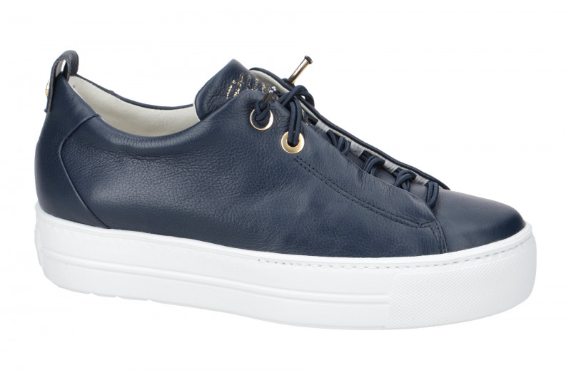 Paul Green Sneaker Schuhe blau weiß gold 5017