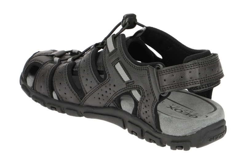 Geox Strada Outdoor Sandale schwarz U6224B
