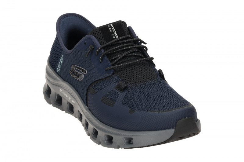 Skechers Glide Step Schuhe blau navy Herren SLIP-INS 232930