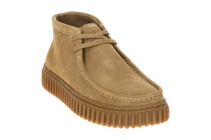 Clarks Torhill Hi Schuhe beige sand Velour 26173663