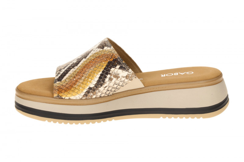 Gabor Plateau Pantolette braun Python 82.740.82