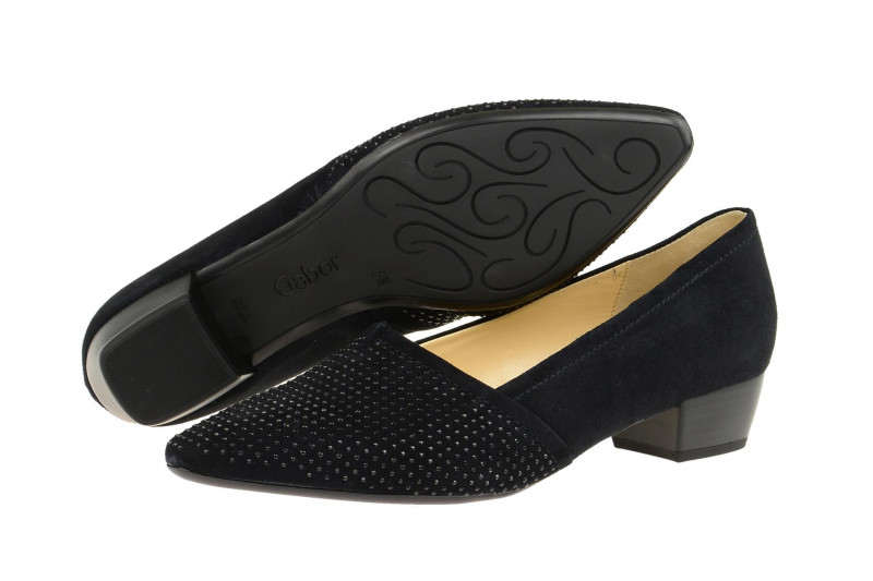 Gabor Pumps schwarz Samt 25.134.17