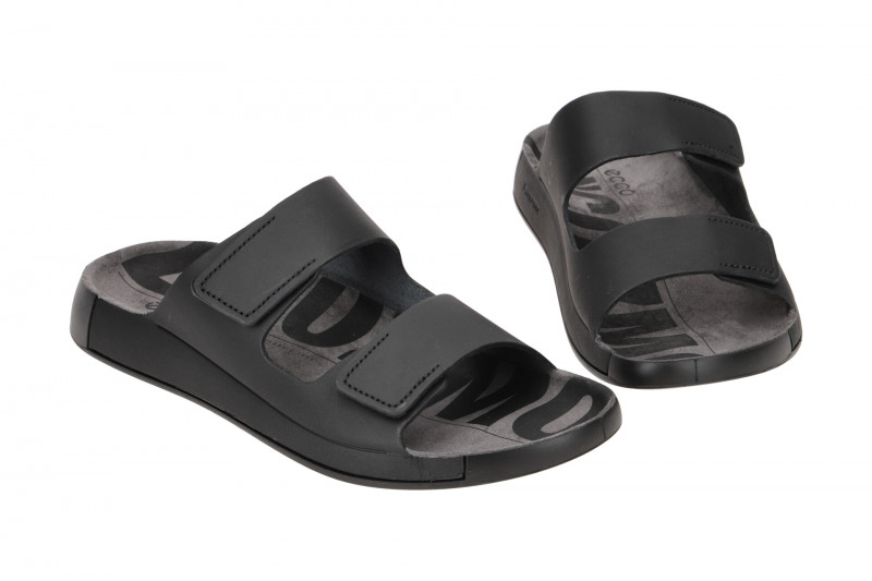Ecco Cozmo Herren Pantolette schwarz Klett 500904