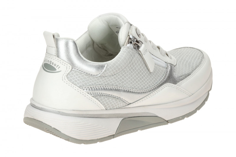 Gabor RollingSoft Schuhe weiß silber Elastik 66.877.60