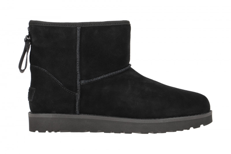 UGG Classic Mini Logo Zip Stiefel schwarz 1122671