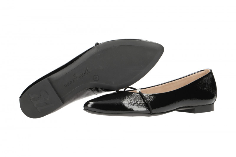 Paul Green Ballerinas schwarz Lack 2374