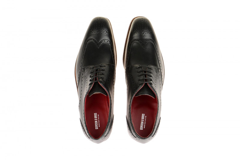 Gordon Bros Schuhe Havret schwarz Rahmengenäht 2466-A