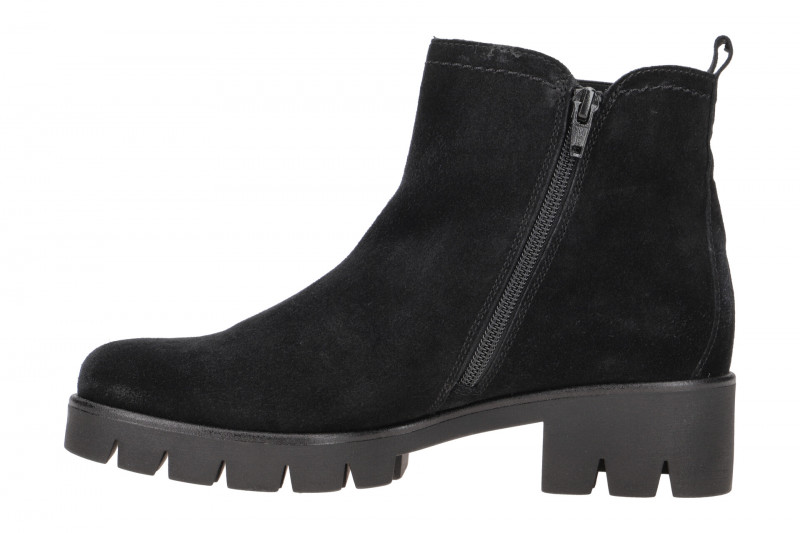 Gabor Stiefelette schwarz Velour 31.710.17