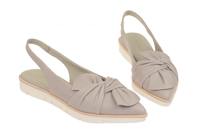 K&S Schuhe Ono grau Nappa Sling Pumps