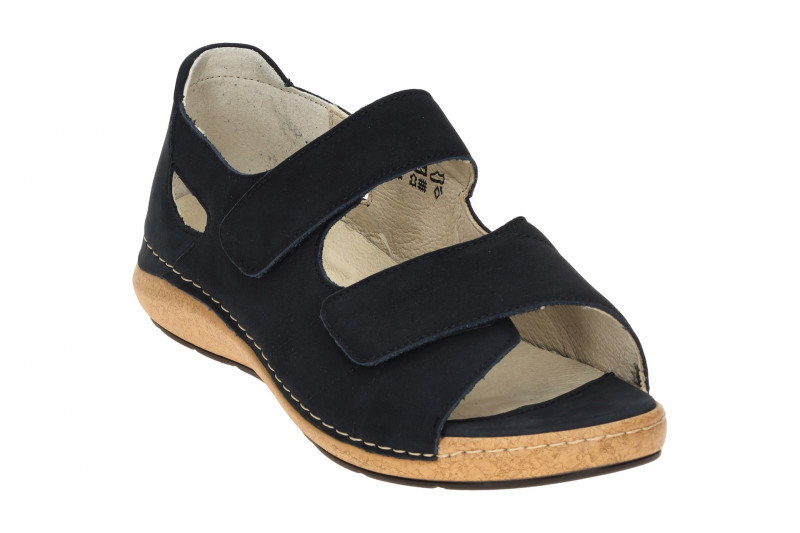 Waldläufer Heliett Sandale blau marine K-Weite 681801