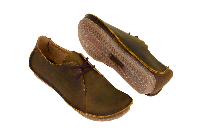 Clarks Janey Mae Schuhe braun Fettleder