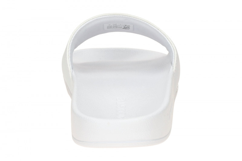 Lacoste Serve Slide Pantolette weiß Badelatschen 0003