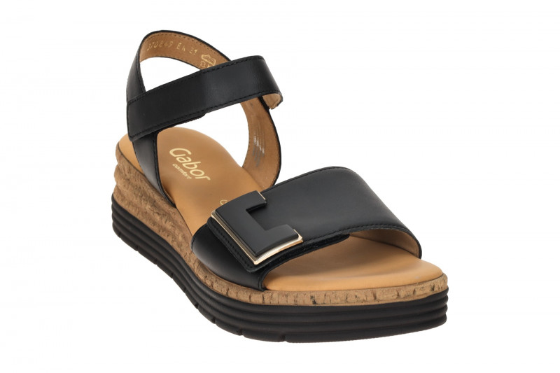 Gabor Keil Sandale schwarz Glattleder 82.700.57