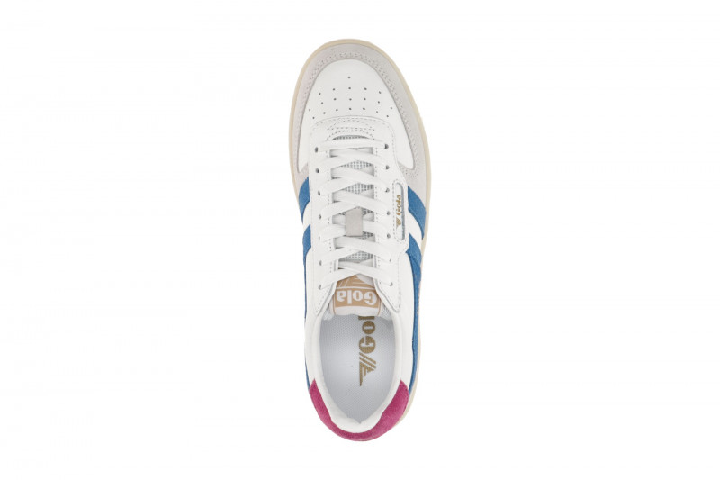 Gola Hawk Schuhe Sneakers weiß blau Damen CLB336