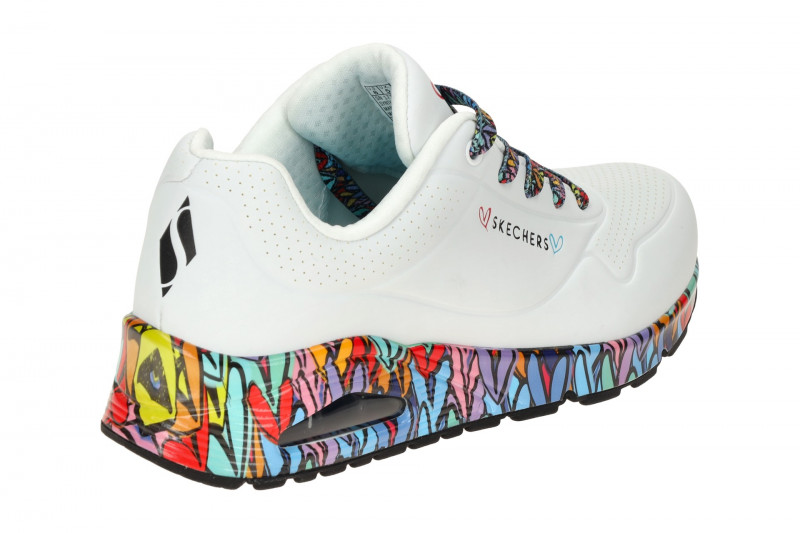 Skechers Uno Schuhe weiß Lovewall 177918