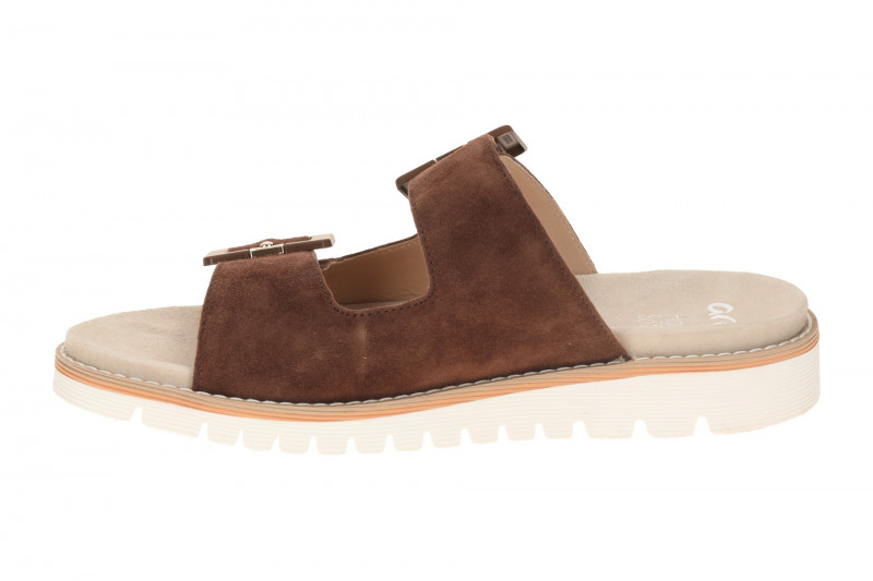 ara Kent Pantolette braun Klett Samt 12-28132