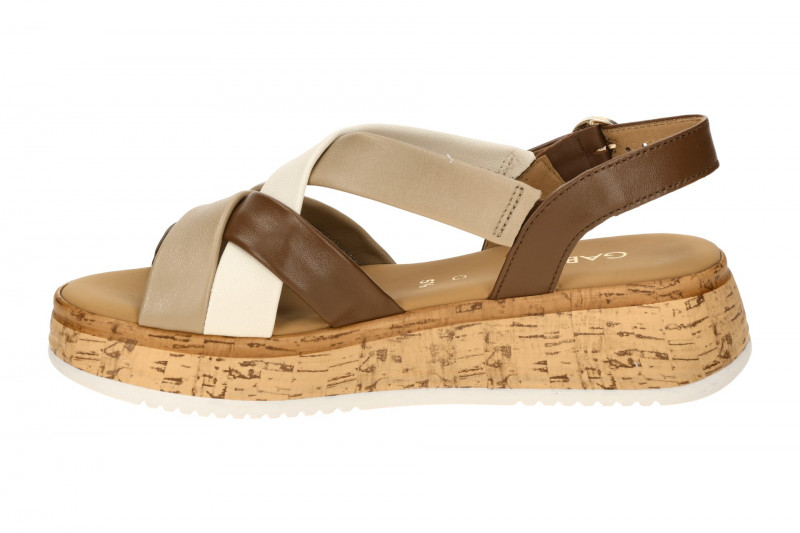 Gabor Plateau Sandale braun taupe Nappa 82.743.54